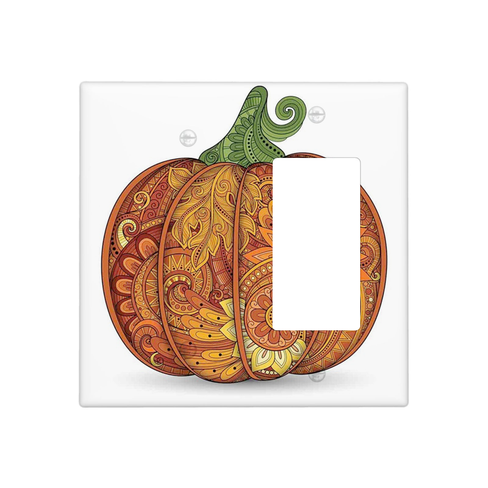 Vegetable 2 Gang Wall Plate 1 Blank 1 Rocker Switch Plate Decorative