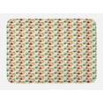 thumbnail image 1 of Vegetable Bath Mat, Carrots Peas Pepper and Tomatoes Vegetarian Food Composition Green and Fresh Life, Plush Bathroom Decor Mat with Non Slip Backing, 29.5" X 17.5", Multicolor, by Ambesonne, 1 of 2