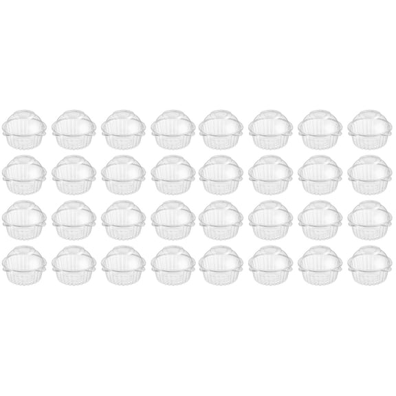 Vegetable Boxes Vegetables Storage P Single Cake Stand Container Transparent Carriers 100 Pcs
