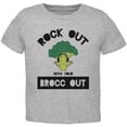 thumbnail image 1 of Vegetable Broccoli Rock Out With Your Brocc Out Funny Toddler T Shirt Heather 4T, 1 of 1