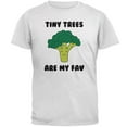 thumbnail image 1 of Vegetable Broccoli Tiny Trees are My Favorite Funny Mens T Shirt White LG, 1 of 1
