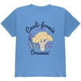 thumbnail image 1 of Vegetable Cauliflower California Cauli-fornia Dreamin Funny Youth T Shirt Carolina Blue YXL, 1 of 1