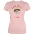 thumbnail image 1 of Vegetable Cauliflower Cauli-Flower Flower Child Funny Juniors Soft T Shirt Blush Pink SM, 1 of 1