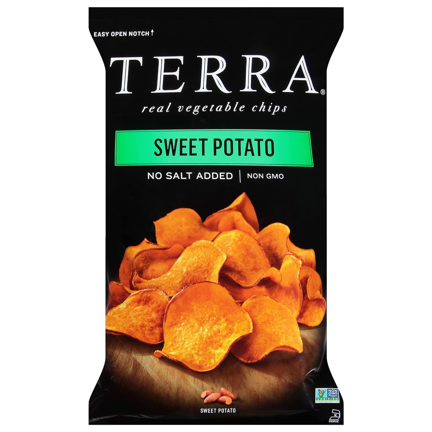Vegetable Chips, Sweet Potato Chips, No Salt Added, 5 Oz (Pack of 12)