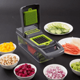 thumbnail image 1 of Vegetable Chopper, 14-in-1 Multifunctional Vegetable Cutter with Container, 8 Blades, Grater, Slicer, Onion Chopper, Multifunctional Kitchen Food Cutting Tool, 1 of 9