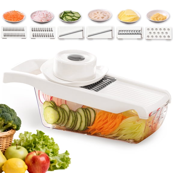Vegetable Chopper, 6 in1 Multi Purpose Vegetable Slicer Cutter for Kitchen, Mandoline Slicer, Vegetable Cutter Onion Slicer