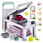 Vegetable Chopper with Container, 8+1 Blades Veggie Chopper and Mandoline Slicer, Onion Chopper, Vegetable Dicer and Julienne Cutter for Fruits & Vegetables
