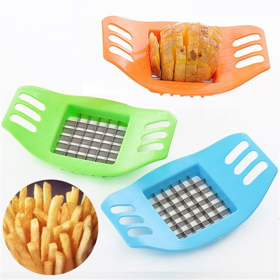 Vegetable Chopper Cutting Chopper Chips Tool Potato Vegetable Making Potato Tool Kitchen，Dining & Bar,Orange Kitchen Vegetable Cutter