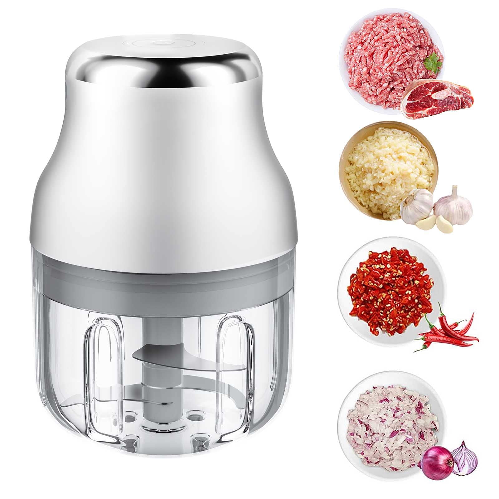 Vegetable Chopper, Electric Garlic Chopper,Rechargeable Mini Chopper