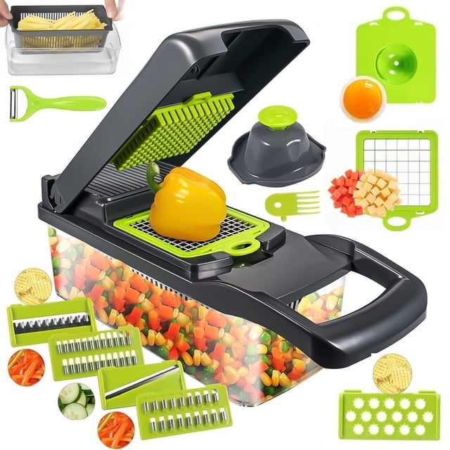 Vegetable Chopper, Onion Chopper Pro Food Chopper, Kitchen Vegetable Slicer Dicer Cutter Grater Vegetable Chopper, Onion Chopper Pro Food Chopper, Kitchen Vegetable Slicer Dicer Cutter Grater