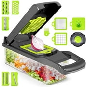 INNOTECH SC Vegetable Chopper Mandoline Slicer Cutter Chopper 12 in 1 Interchangeable Blades with Colander Basket