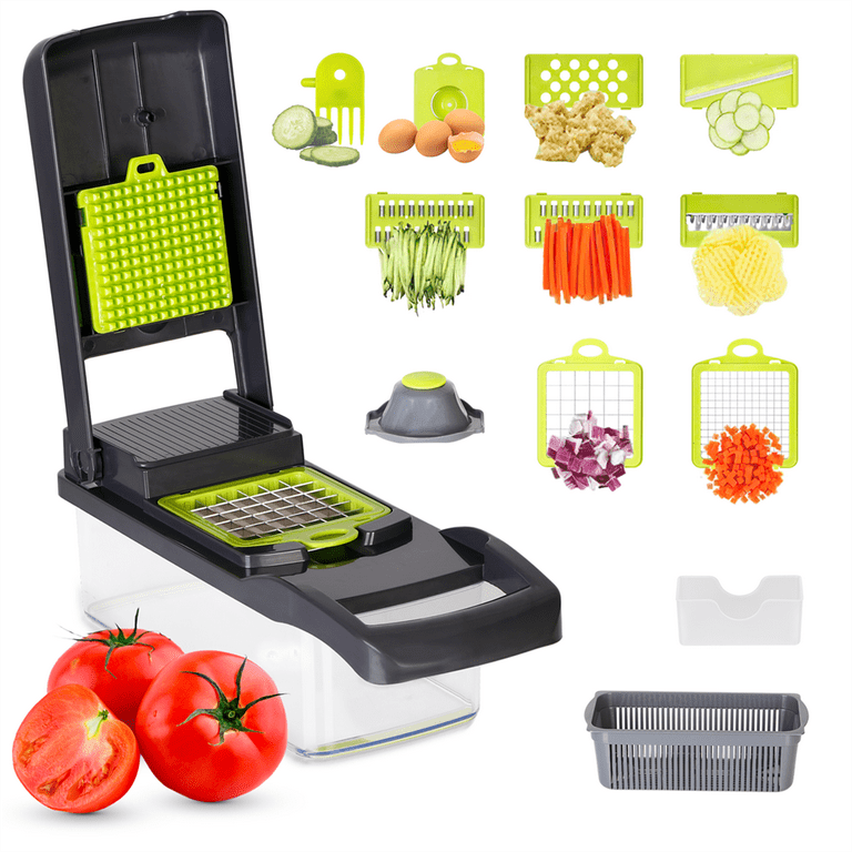 12-in-1 Multi-Use Slicer, Dicer and Chopper French Fry Cutter 12-in-1 Multi-Use Slicer, Dicer and Chopper French Fry Cutter