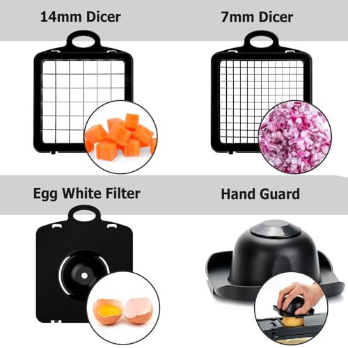 Vegetable Chopper, Onion Chopper, 10 in 1 Multifunctional Chopper Vegetable Chopper and Slicer, Dicing Machine, Veggie Chopper With 8 Blades, Carrot Chopper for Salad Potato Carrot