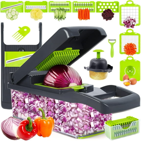 Vegetable Chopper, Onion Chopper, Multifunctional 13 in 1 Food Chopper