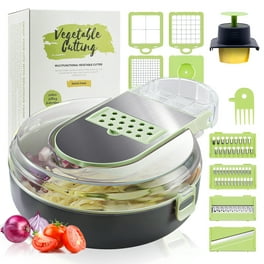 Mueller Pro-Series 10-in-1, 8 Blade Vegetable Chopper, Onion Mincer,  Cutter, Dicer, Egg Slicer with Container