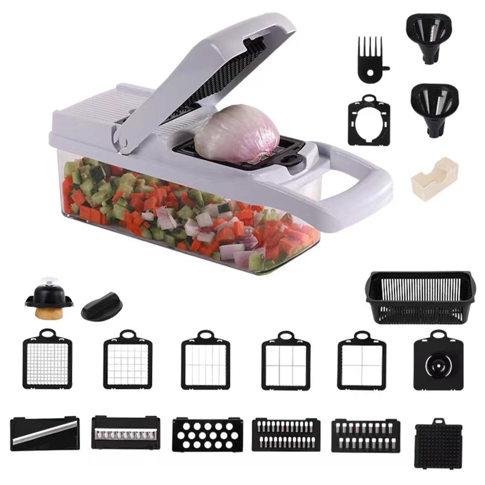 Vegetable Chopper Slicer Cutter Onion Veggie Dicer 22 In 1 Food And