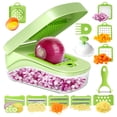 thumbnail image 1 of Soul Creat Vegetable Chopper 8-in-1 Cutter Slicer with Container for Salad, Onion, Carrots, Tomato, Cucumber, 1 of 4