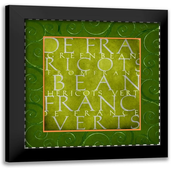 Vegetable Classics III 12x12 Black Modern Framed Museum Art Print Titled - Art Licensing Studio