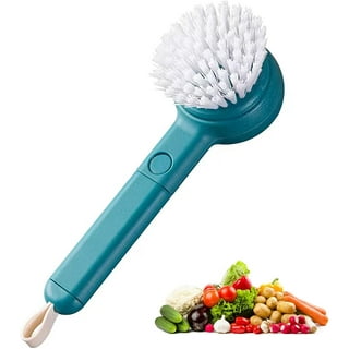 2pcs Vegetable Brush, Potato Brush Scrubber Veggie Cleaning Brush Food  Flexible Bristles Kitchen Brush for Food, Corn and Carrots(Blue) 