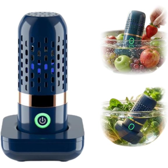 Vegetable Cleaner, Fruit Purifier with OH-ion Purification Technology, for Cleaning Veggie Grains Rice Meat Seafood (1PCS)