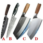 Vegetable Cleaver Knife- Chinese Chef’s Knife - Stainless Steel Kitchen Chopping Cutlery - Forged Damascus Blade - 8 inch