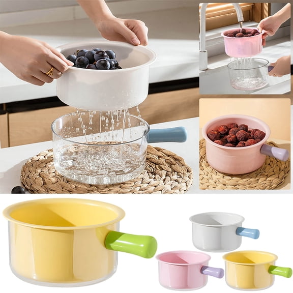 Vegetable Colander under $5! Cagogo Double Layer Vegetable Washing Basket, Kitchen Sink Colander, Food Strainer Basket, Fruit Cleaning Bowl, Drain Basket for Kitchen