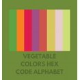 thumbnail image 1 of Vegetable Colors Hex Code Alphabet, (Paperback), 1 of 1