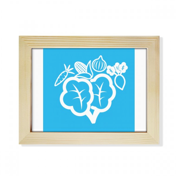 Vegetable Combination Radish Onion Corn Desktop Photo Frame Picture Art Decoration Painting 6x8 inch