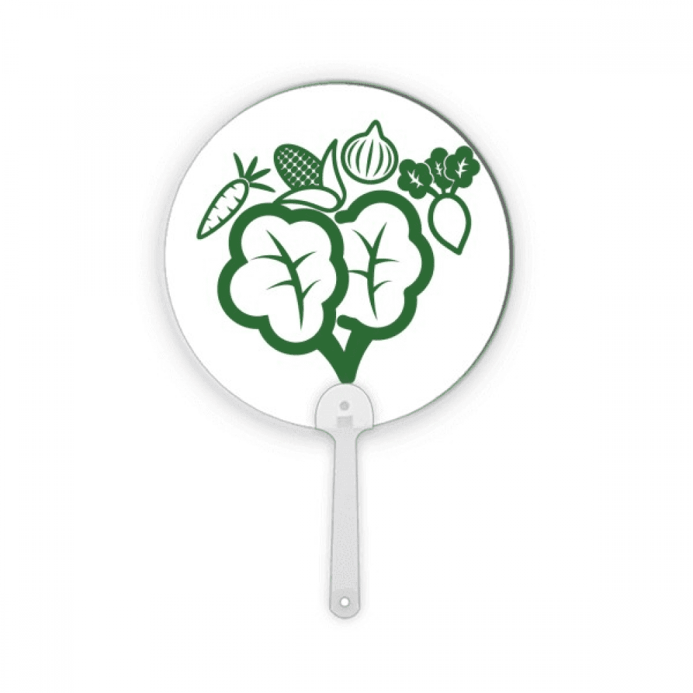 Vegetable Combination Radish Onion Corn Plastic Round Handheld Fan ...