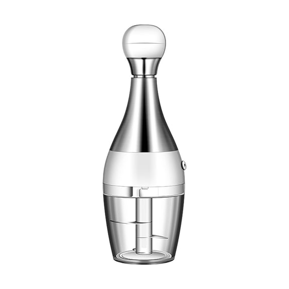 Vegetable Cutter 2 Family Kitchen Pro Saute Cut Garlic Slicer Stainless Steel Manual Pressed Chopper for Fresh Meals Replacement No-Battery Cutting Companion