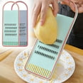 thumbnail image 1 of Vegetable Cutter under $5! CQCYD Multifunctional Vegetable Cutter, Kitchen Wiper Grater for Shredding, Stainless Steel Slicer for Potato, Vegetable Cutter for Home and Kitchen, 1 of 9