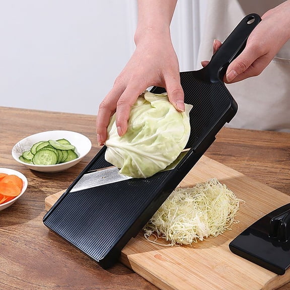Vegetable Cutter Cabbage Slicer Wide Slice Whole Half With Holder Grater Chopper Japanese Style Slicing Handle Kitchen Tool for Fresh Shredded Cabbage and Vegetables