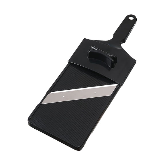 Vegetable Cutter for Cabbage Wide Slice Slicer with Holder and Grater Japanese Style Shavings High-Performance Chopping Tool for Fresh Prep, 12.6*3.94*0.59 in, Black-2