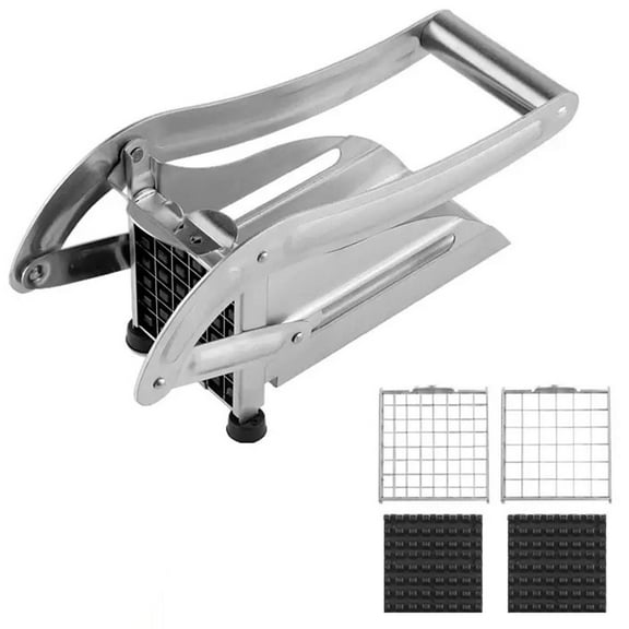 Vegetable Cutter for Effortless Food Preparation - Manual Chopping Tool with Durable Stainless Steel and ABS Design for Efficiently Slicing Fruits and Vegetables