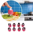 thumbnail image 1 of Vegetable Cutter Shapes Set,8 PCS Mini Cookie Cutters Set Fruit Cookie Pastry Stamps Mold for Baking and Food Supplement Tool Accessories （Red）, 1 of 6