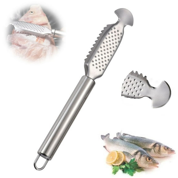 Vegetable Cutter,Stainless Fish Remover Fish Remover Scraper With Sawtooth For Family Kitchen Seafood Markets Easier Fish Scales Skin Removing Peeling