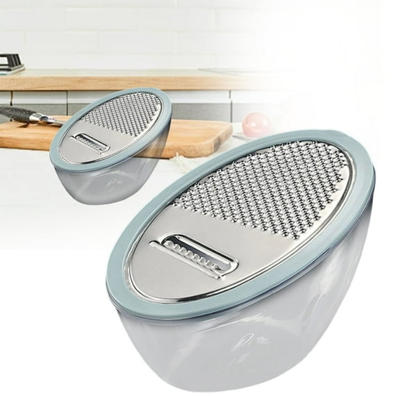 Vegetable Cutter,Stainless Steel 4-in-1 Box Grater with Container, Multi-Purpose Kitchen Slicer & Shredder for Cheese, Carrots, Potatoes - Sharp, Durable, Easy to Clean, Dishwasher Safe