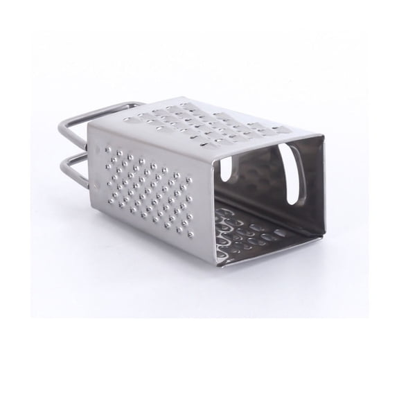 Vegetable Cutter Stainless Steel Cheese Grater with Handle for Grating Cheese Garlic Chocolate Vegetables, Hand Tool for Kitchen Prep, 1.461.463.15 in, Silver