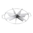 thumbnail image 1 of Vegetable Cutter Stainless Steel Pie Cutter Cake Slicer Pizza Tool 8-Slice Cookie Cutter 7-Cut Divider with Side Handles for Kitchen Baking and Cooking, 1 of 4