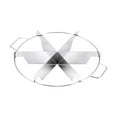thumbnail image 1 of Vegetable Cutter Stainless Steel Pie Cutter Cake Slicer Pizza Tool 8-Slice Cookie Cutter 7-Cut Divider with Side Handles for Kitchen Baking and Cooking, 1 of 4