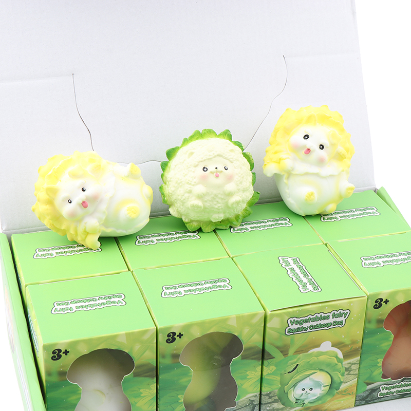 Vegetable Dog Blind Box Toys Mochi Kawaii Stress Relief Squeeze Toy For