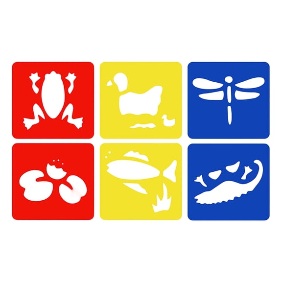 Vegetable Drawing Stencil Set, Reusable Plastic Painting Templates with Tomato Carrot and Eggplant Shapes, Art Stencils for Ki*ds and Beginners, Craft Tool for Acrylic and Watercolor Painting