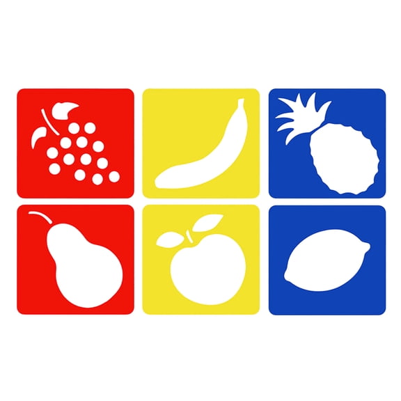 Vegetable Drawing Stencils Set, Reusable Plastic Art Painting Templates, Assorted Tomato Carrot Shape Reference Outlines for Beginner Artists Classroom Crafts Journaling