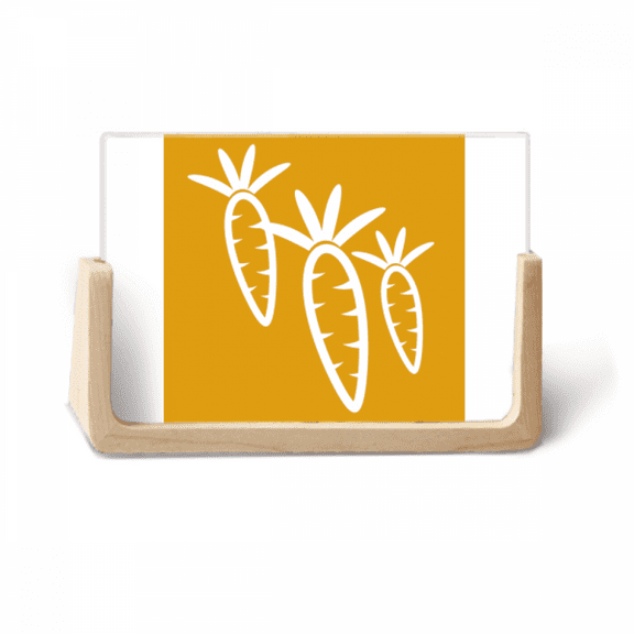 Vegetable Expression Happy Carrot Body Photo Wooden Photo Frame Tabletop Display