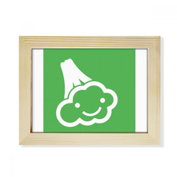 Vegetable Expression Happy Cauliflower Body Desktop Photo Frame Picture Art Decoration Painting 6x8 inch