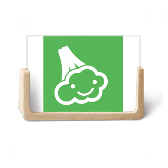 Vegetable Expression Happy Cauliflower Body Photo Wooden Photo Frame Tabletop Display