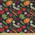 thumbnail image 1 of Ambesonne Vegetable Fabric by the Yard Upholstery, Cuisine Food Art Pattern, 2 Yards, Multicolor, 1 of 4