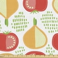 thumbnail image 1 of Ambesonne Vegetable Fabric by the Yard Upholstery, Onion and Tomato Pattern, 2 Yards, Multicolor, 1 of 4