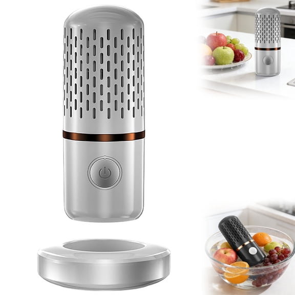 Vegetable and Fruit Cleaner Machine, Fruit and Vegetable Cleaner, USB Wireless Food Purifier, Produce Purifier, Water-Proof Fruit Cleaning Device for Cleaning Grains Rice (Gray)