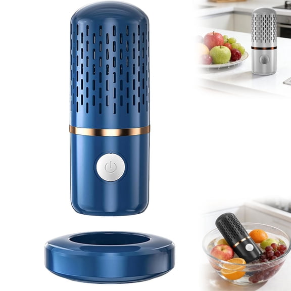 Vegetable and Fruit Cleaner Machine, Fruit and Vegetable Cleaner, USB Wireless Food Purifier, Produce Purifier, Water-Proof Fruit Cleaning Device for Cleaning Grains Rice (Blue)